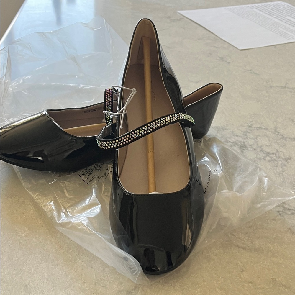 The Children's Place Shiny Black Mary Jane Shoes